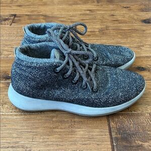 Allbirds Wool Runner Up Mizzle High Top Sneakers Water Repellent Gray Size 10